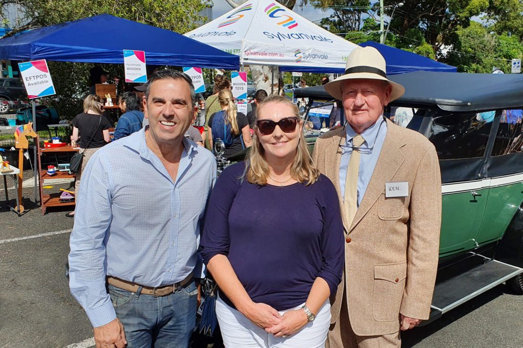 Carmelo, Leanne and Ken at Car Show