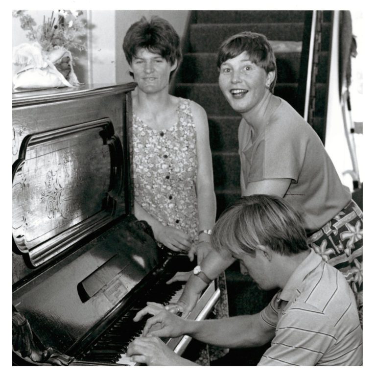 1990s Customers Playing the Piano