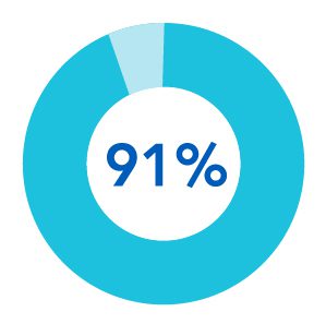 91%