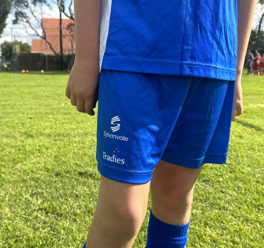 Sylvanvale branding on Titans player shorts