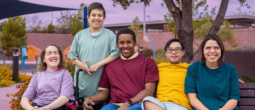 Participants smiling at camera